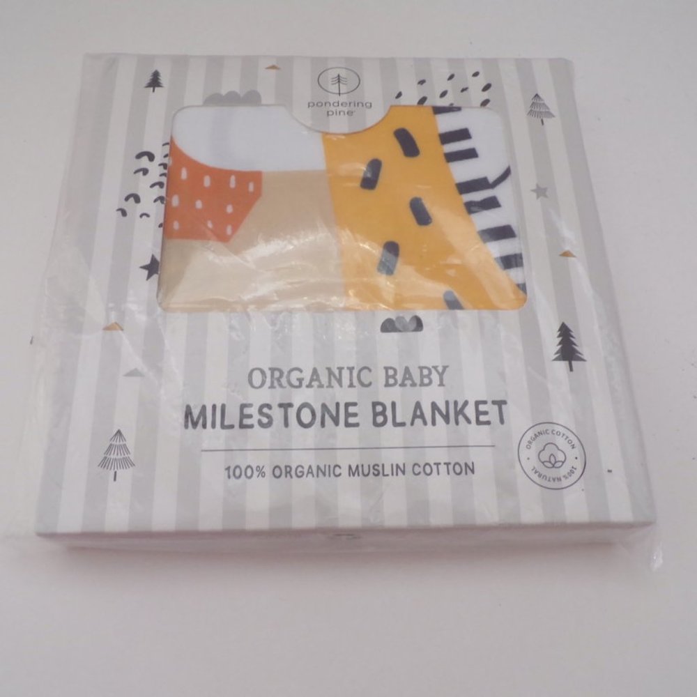 Organic Baby Milestone Blanket Giraffe 2430